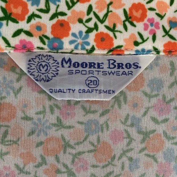 VTG Plus Size Floral 70s Blouse - Picture 6 of 7